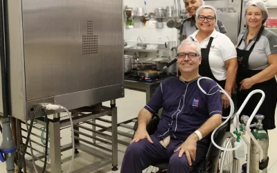 Paciente do HA realiza sonho de cozinhar para a equipe da instituição