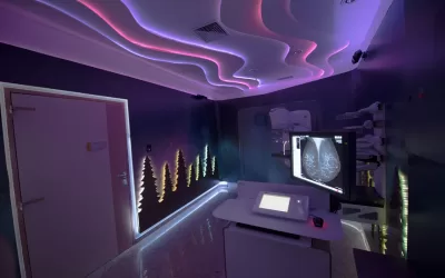 Hospital de Amor desenvolve sala de mamografia humanizada com tema Aurora Boreal